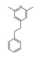 (phenyl-2' ethyl)-4 dimethyl-2,6 pyridine Structure