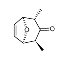 trans-2,4-dimethyl-8-oxabicyclo<3.2.1>oct-6-en-3-one Structure