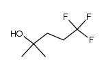 1,1,1-trifluoro-4-methyl-4-pentanol结构式