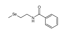 N-Benzoyl-Se-methylselenocysteamin Structure
