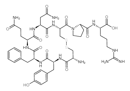(Arg8,des-Gly-NH29)-Vasopressin Structure