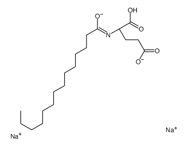 disodium,(2S)-2-(tetradecanoylamino)pentanedioate Structure