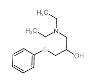 1-diethylamino-3-phenylsulfanyl-propan-2-ol结构式
