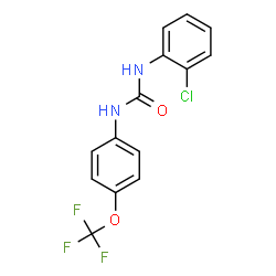 1-(2-Chlorophenyl)-3-[4-(trifluoromethoxy)phenyl]urea结构式