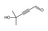 4-hydroxy-4-methylpent-2-ynal Structure