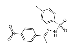 4-methyl-N'-(1-(4-nitrophenyl)ethylidene)benzenesulfonohydrazide Structure