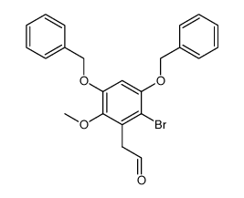 2-(3,5-bis(benzyloxy)-2-bromo-6-methoxyphenyl)acetaldehyde结构式