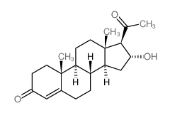 16α-羟基孕酮结构式