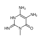 2,5,6-三氨基-3-甲基嘧啶-4(3H-)-酮结构式