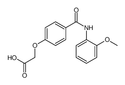 {4-[(2-Methoxyphenyl)carbamoyl]phenoxy}acetic acid结构式