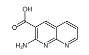 2-Amino-1,8-naphthyridine-3-carboxylic acid结构式