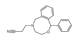 1-phenyl-1,3,4,6-tetrahydro-1H-2,5-benzoxazocine-5-propanenitrile结构式