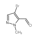 4-Bromo-1-methyl-1H-pyrazole-5-carbaldehyde structure