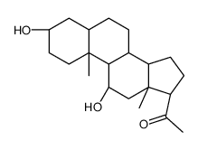 (3β,5β,11β)-3,11-Dihydroxypregnan-20-one结构式