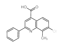 7-CHLORO-8-METHYL-2-PHENYLQUINOLINE-4-CARBOXYLICACID picture