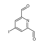 4-Iodo-2,6-pyridinedicarboxaldehyde结构式