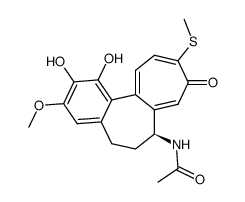 10-demethoxy-1-O,2-O-didemethyl-10-(methylthio)colchicine Structure