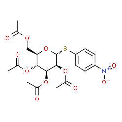 4'-Nitrophenyl-2,3,4,6-tetra-O-acetyl-1-thio-α-D-mannopyranosid结构式