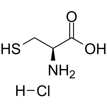 L-半胱氨酸盐酸盐(无水物)结构式