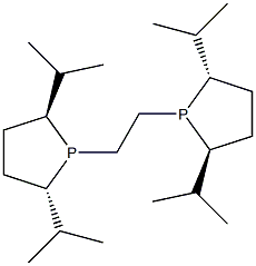1,2-双[(2S,5S)-2,5-二异丙基膦烷基]乙烷结构式