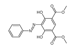 4,6-dihydroxy-5-phenylazo-isophthalic acid dimethyl ester Structure