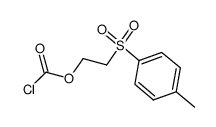 2-(toluene-4-sulphonyl)ethyl chloroformate结构式
