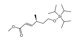 methyl (2E,4S)-4-methyl-6-[(triisopropylsilyl)oxy]hex-2-enoate Structure