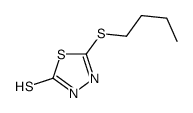 5-丁基硫代-1,3,4-噻二唑-2-硫醇结构式