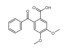 4,5-dimethoxy-2-benzoylbenzoic acid Structure