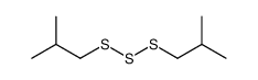 2-methyl-1-(2-methylpropyltrisulfanyl)propane结构式