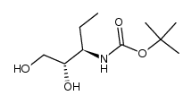D-threo-Pentitol, 3,4,5-trideoxy-3-[[(1,1-dimethylethoxy)carbonyl]amino]- (9CI)结构式