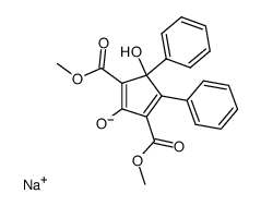 Sodium; 3-hydroxy-2,5-bis-methoxycarbonyl-3,4-diphenyl-cyclopenta-1,4-dienolate Structure