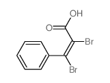 2-Propenoic acid,2,3-dibromo-3-phenyl- Structure