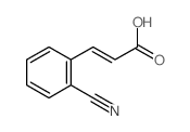 2-Propenoic acid,3-(2-cyanophenyl)- Structure