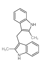1H-Indole,3,3'-methylenebis[2-methyl-结构式