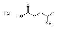 4-aminopentanoic acid,hydrochloride Structure