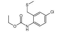 ethyl N-[4-chloro-2-(methylsulfanylmethyl)phenyl]carbamate结构式