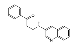 1-phenyl-3-(quinolin-3-ylamino)propan-1-one结构式