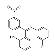 N-(3-fluorophenyl)-2-nitroacridin-9-amine Structure