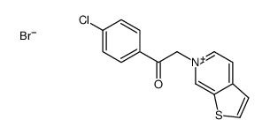 1-(4-chlorophenyl)-2-thieno[2,3-c]pyridin-6-ium-6-ylethanone,bromide结构式