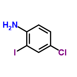 2-碘-4-氯苯胺结构式