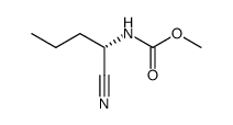 (S)-methyl (1-cyanobutyl)carbamate结构式