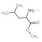 2-氨基-4-甲基戊酸盐酸盐结构式