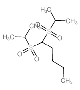 1,1-bis(propan-2-ylsulfonyl)pentane结构式