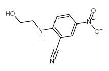 N-(2-羟乙基)-2-氰基-4-硝基苯胺结构式