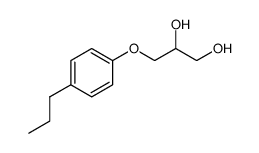 3-(p-Propylphenoxy)-1,2-propanediol Structure