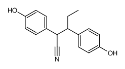 2,3-bis(4-hydroxyphenyl)pentanenitrile Structure