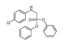 4-chloro-N-(diphenoxyphosphorylmethyl)aniline Structure