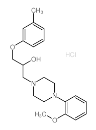 1-[4-(2-methoxyphenyl)piperazin-1-yl]-3-(3-methylphenoxy)propan-2-ol结构式