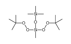 bis(tert-butylperoxy)-methyl-trimethylsilyloxysilane Structure